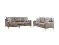 Eye Catching Attractive 2Pc Sofa Set Light Brown Velvet Fabric Sofa Loveseat W Pillows Couch Firm Tufted Cushions Living Room Light Brown Primary Living Space Firm Tufted Back Contemporary,Modern Pine Square Arms Pine,Plywood,Velvet 5 Seat