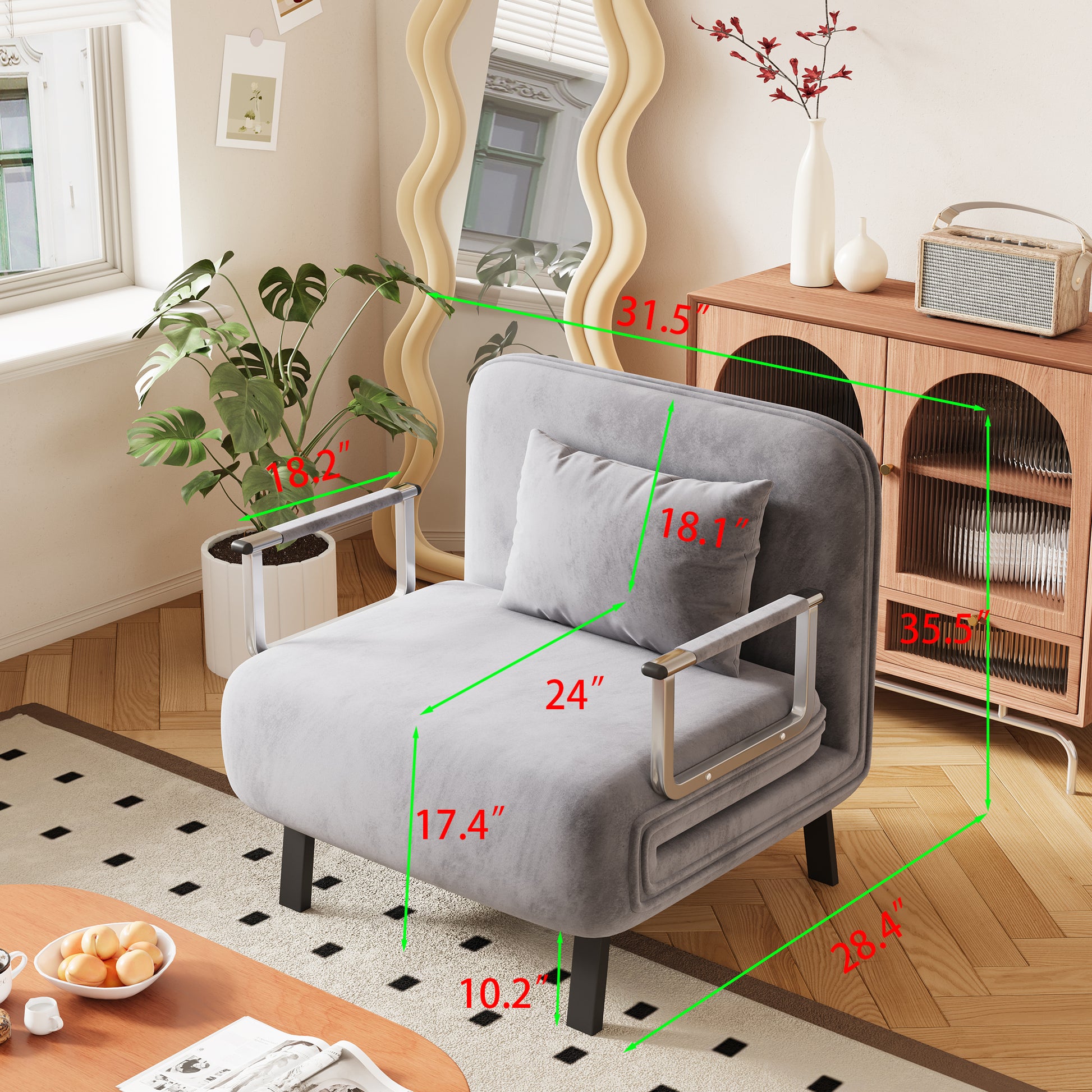 Wakefit Sofa Bed Small Sofa For Home Office Couch Comfortable