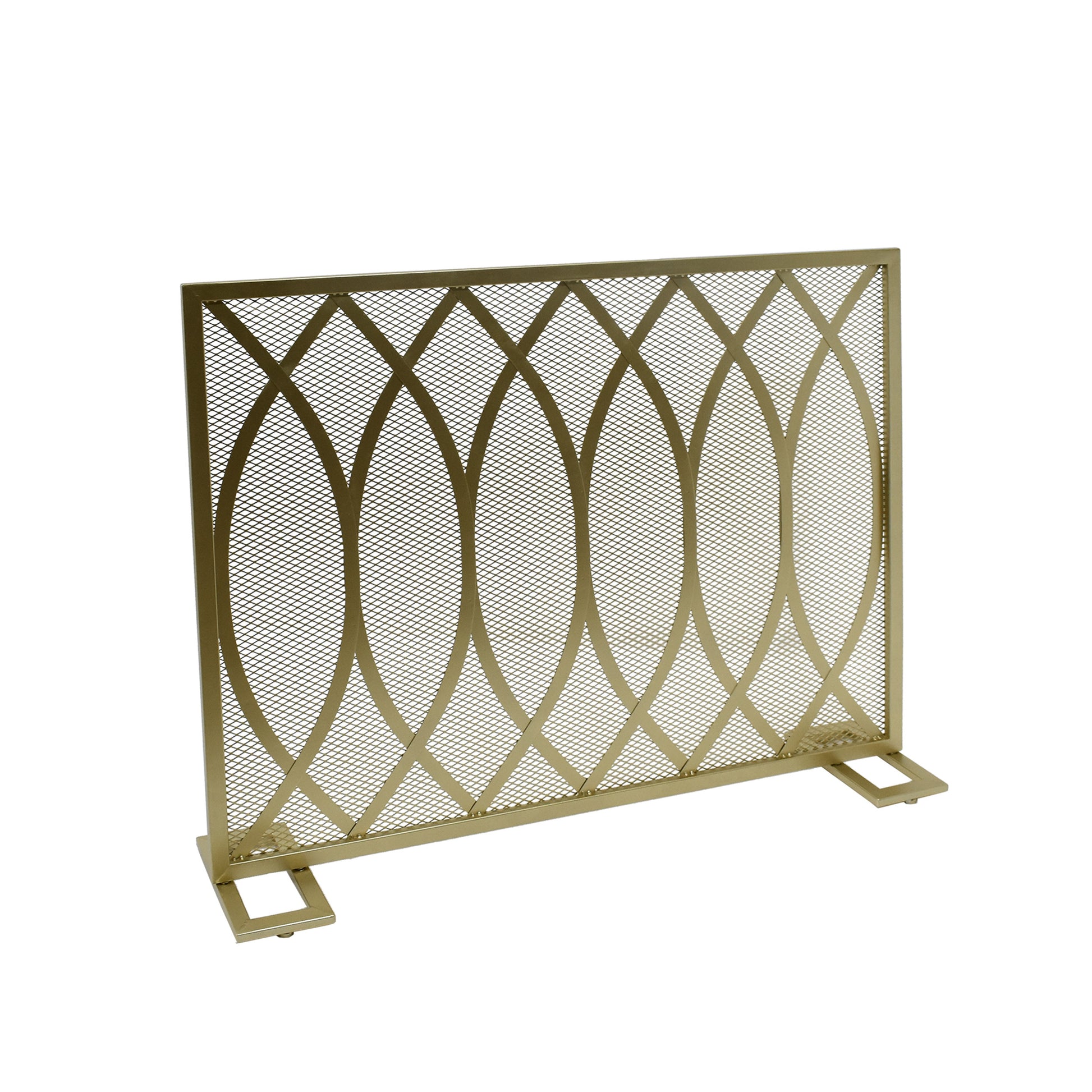 Fire Screen Gold Iron