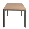 Westcott Dining Table With Wood Top Grey Wood