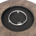 Aidan Round Iron Fire Pit 50,000 Btu Tank Outside Wood Iron