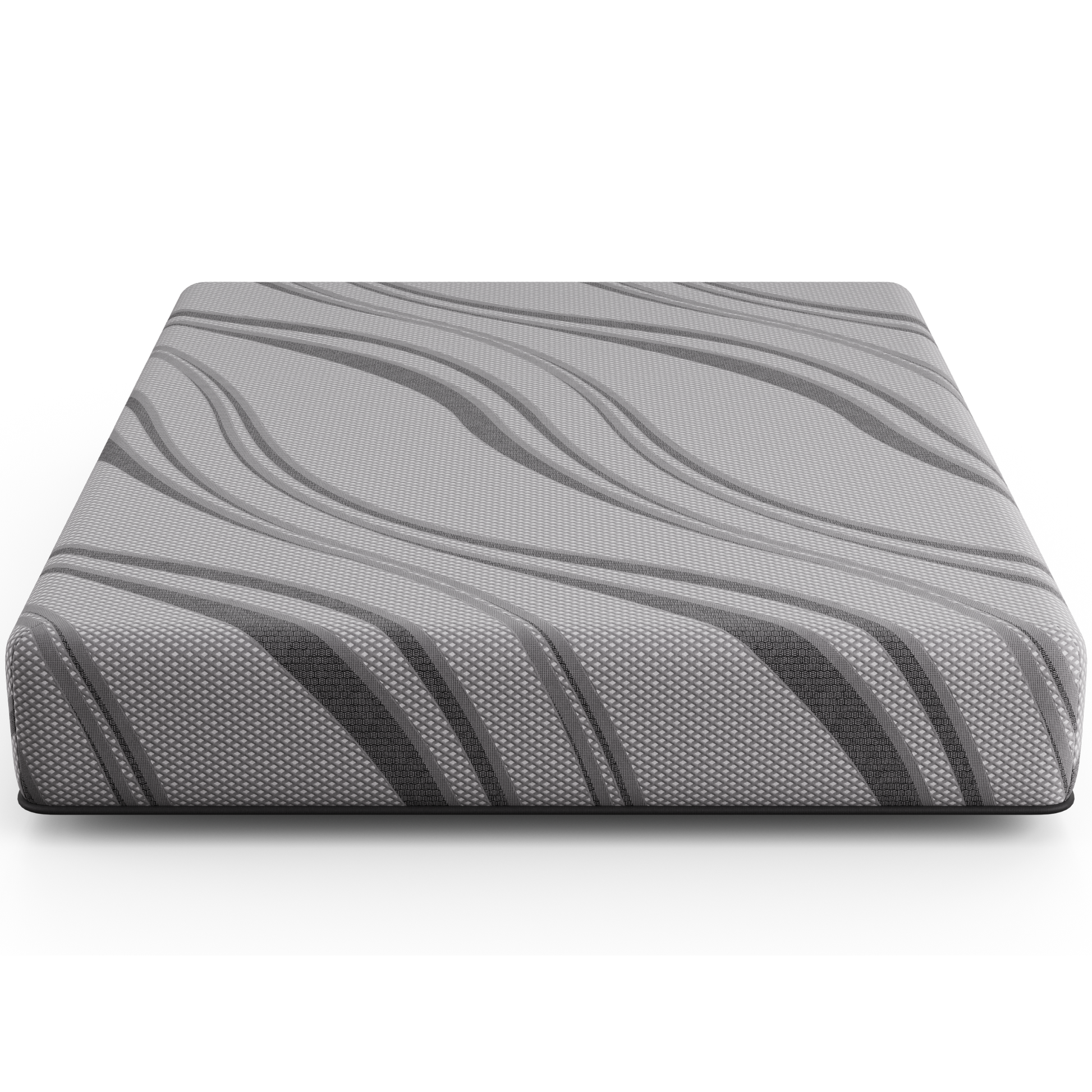 Bib: Nl 10" Pro Gel Foam Medium Eastern King Gray Memory Foam Fabric King