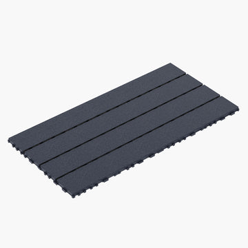 2Ft Patio Deck Tiles, Diy Module Interlocking Decking Tiles Floor Tile,Easy And Quick Installation Court Tiles For Porch Poolside Balcony Backyard 24Pcs Dark Gray Grey Polypropylene