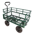 Wagon Cart Garden Cart Trucks Make It Easier To Transport Firewood Green Garden & Outdoor Metal