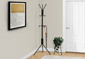 Coat Rack, Hall Tree, Free Standing, Hanging Bar, 6 Hooks, Entryway, 68
