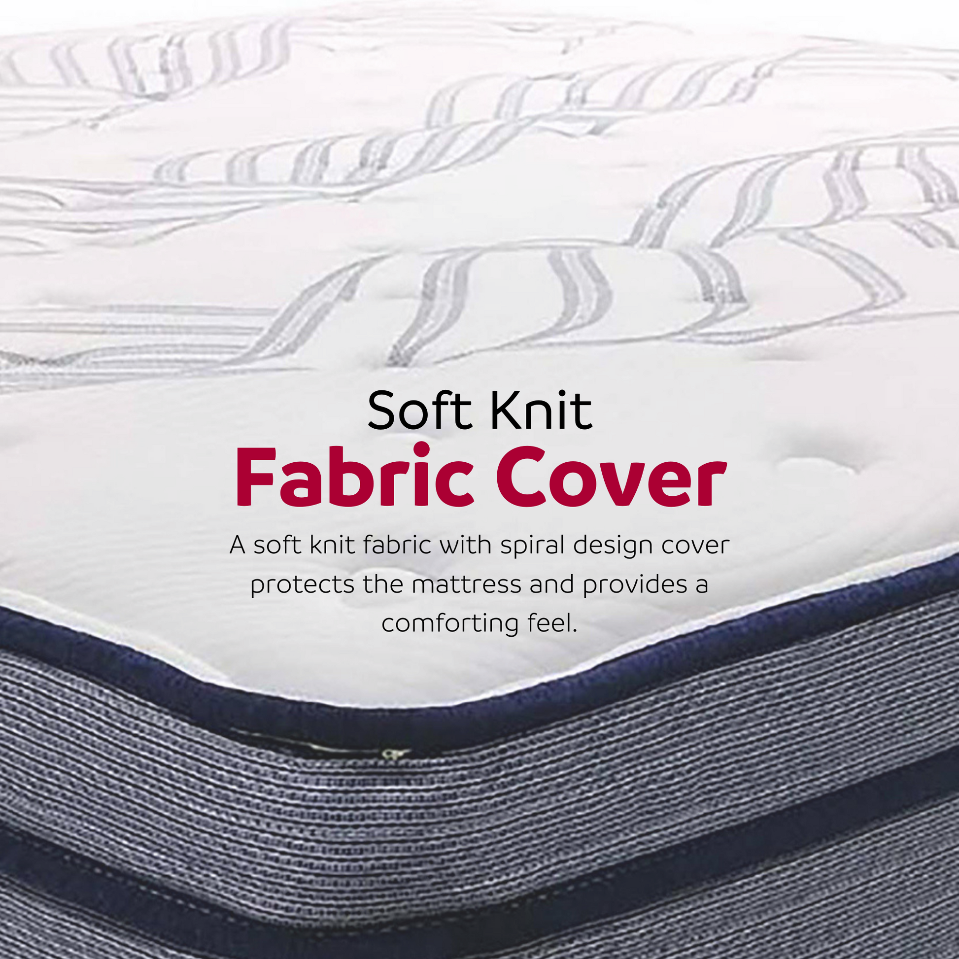 14 In. Hybrid Plush Queen Size Foam Mattress, Soft Polyester Knit Cover, Multi Layer Foam Mattress, White Gray Grey White Bedroom Contemporary Foam Polyester Queen