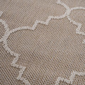 6X9 Ivory Trellis Indoor Outdoor Area Rug Ivory Polypropylene