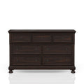 Seven Drawer Dresser Dark Cherry Cherry Solid Wood Mdf