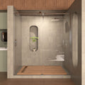 Frameless Sliding Shower Door 58 60 In. W X 76 In. H, Bathroom Sliding Door With 5 16