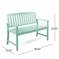 Loja Bench Mint Acacia Wood