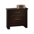 Mahogany 2 Drawer Nightstand Mahogany 2 Drawers Bedroom Drawer Storage Retro Drawers Mahogany Wood