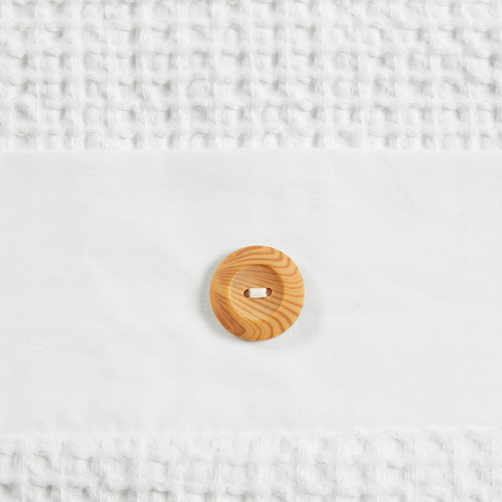 3 Piece Cotton Waffle Weave Comforter Set White Full Queen Full White Cotton