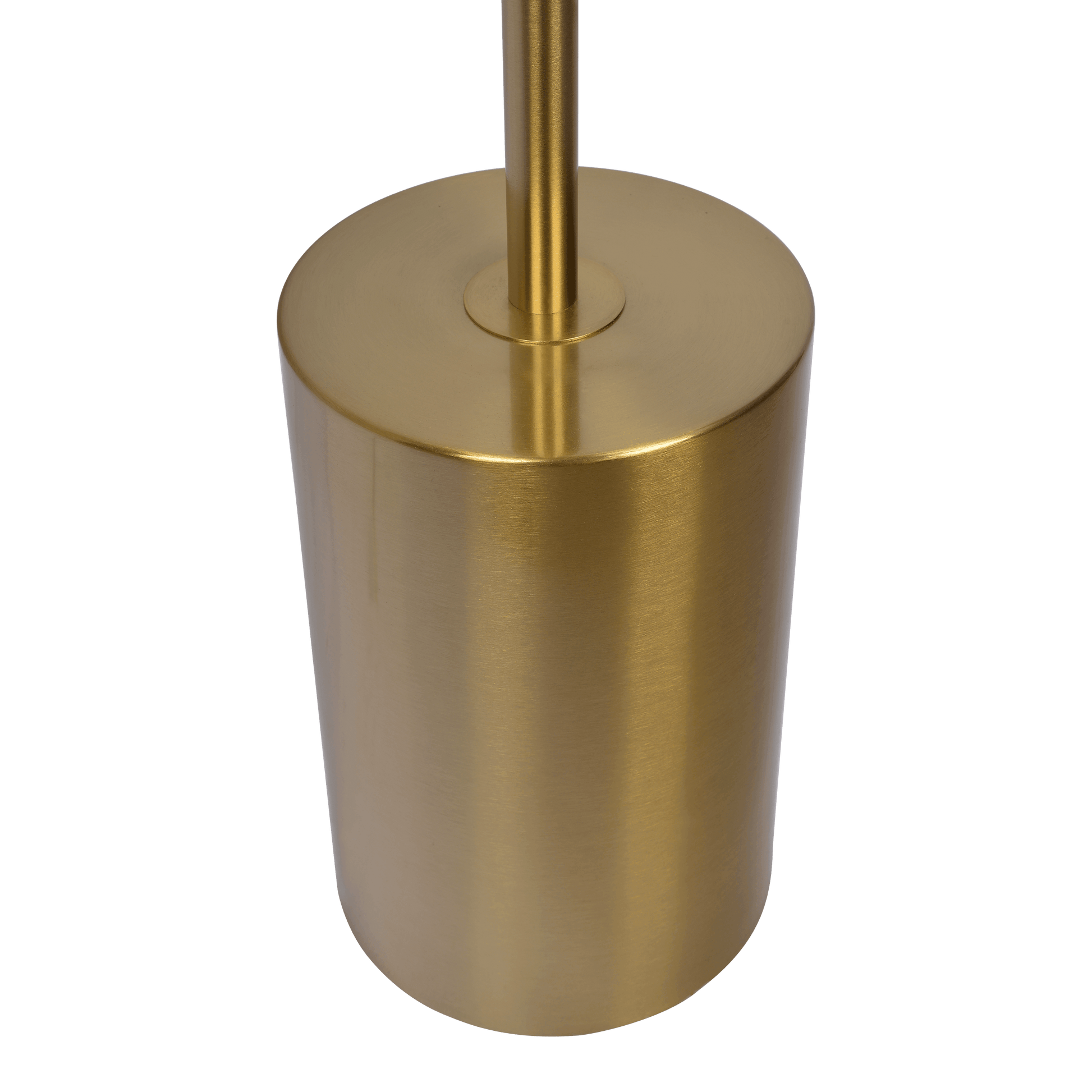 Harmony Brassed Gold Floor Lamp With Rotary Switch Triple Spots Metal Block Base Gold Table&Floor Lamps Brass