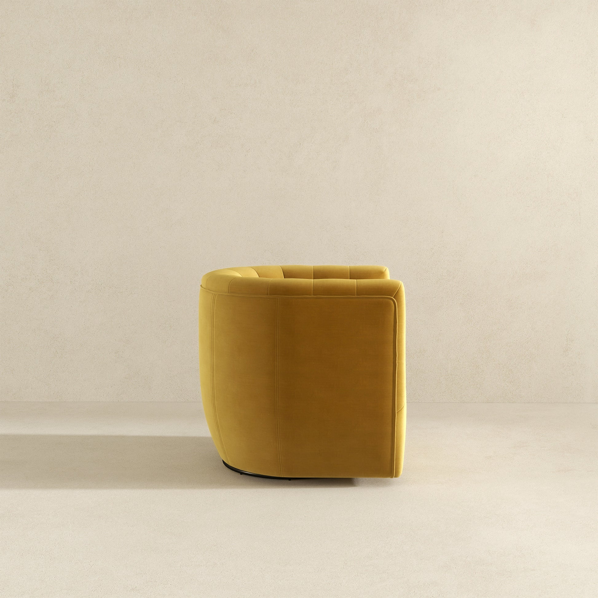 Delaney Swivel Chair Gold Velvet Yellow Velvet Wood Solid Wood,Velvet