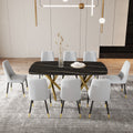 Large Modern Minimalist Rectangular Dining Table With 0.39 