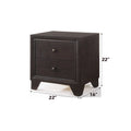 Madison Espresso Finish Nightstand Espresso Synthetic Wood