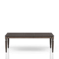 Deep Coffee Expandable Dining Table Coffee Solid Wood Mdf