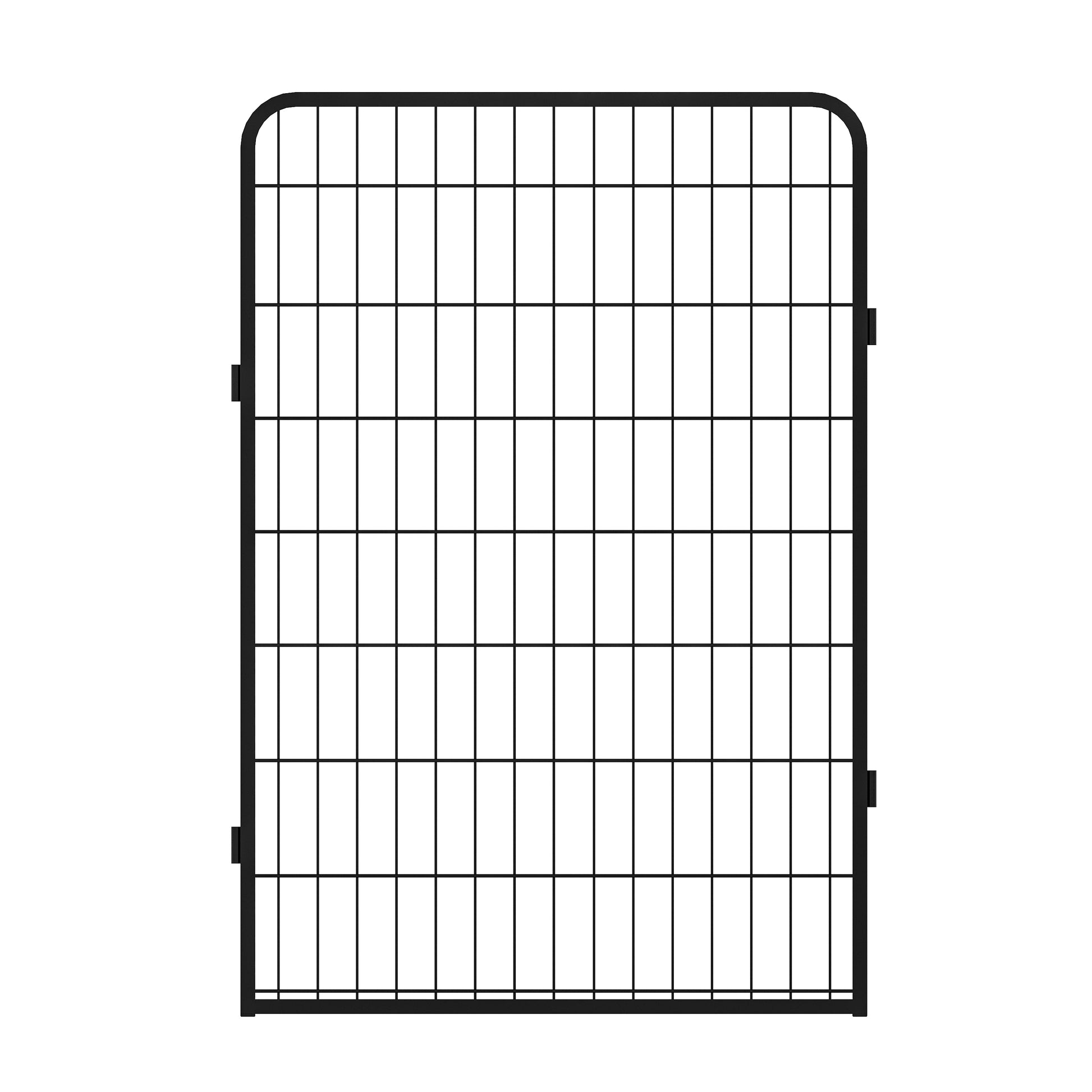 8 Panels Heavy Duty Metal Playpen With Door,39.37"H Dog Fence Pet Exercise Pen For Outdoor, Indoor Black Metal