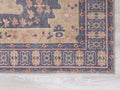 Traditional, Transitional, Oriental, Medallion, Border, Distressed Textured Cut And Loop Pile 7'6