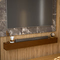 60'' Fireplace Mantel Wooden Wall Mounted Floating Shelf 8