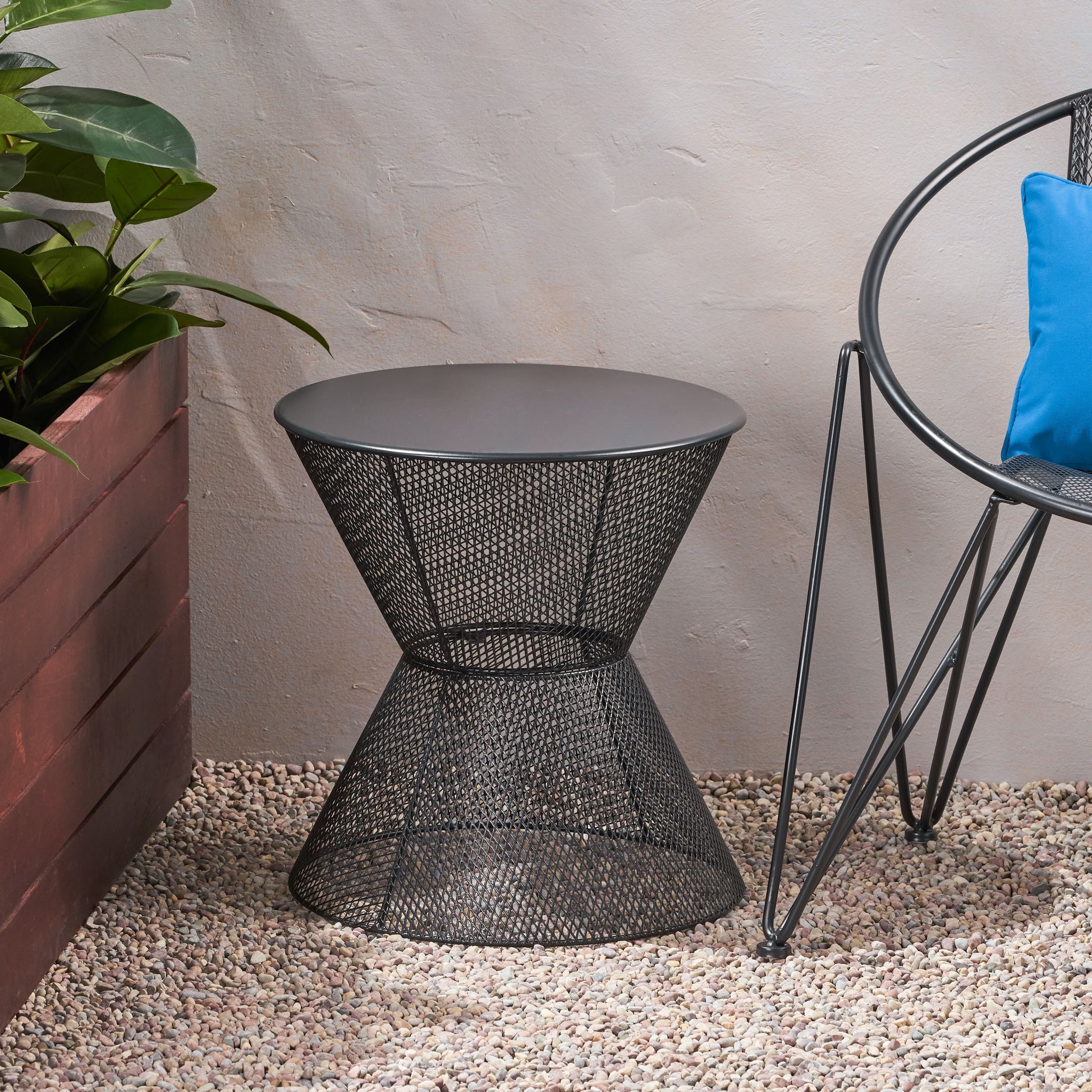 Nevada Side Table Matte Black Iron