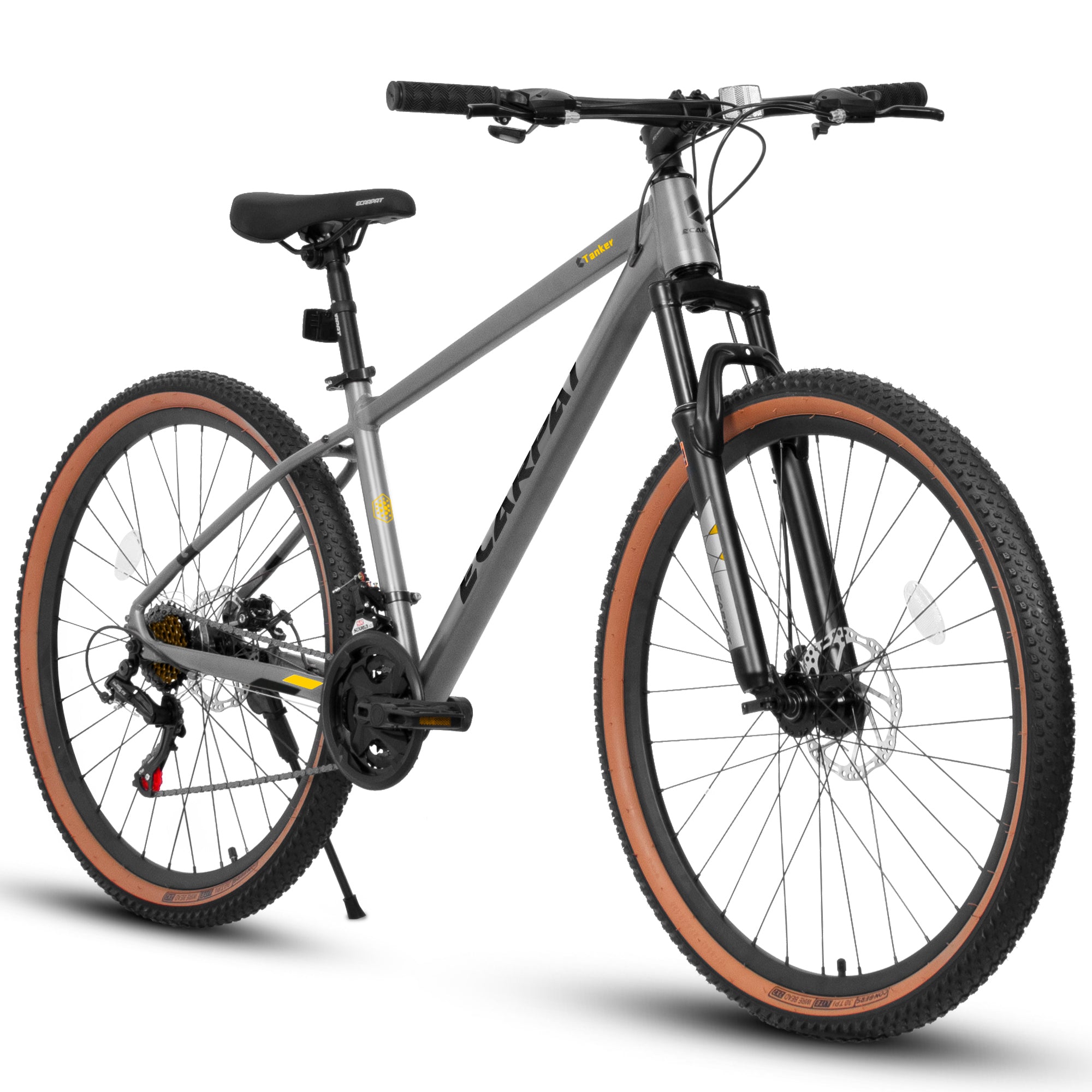 A27312 Ecarpat Mountain Bike 27 Inch Wheels, 21 Speed Mens Womens Trai