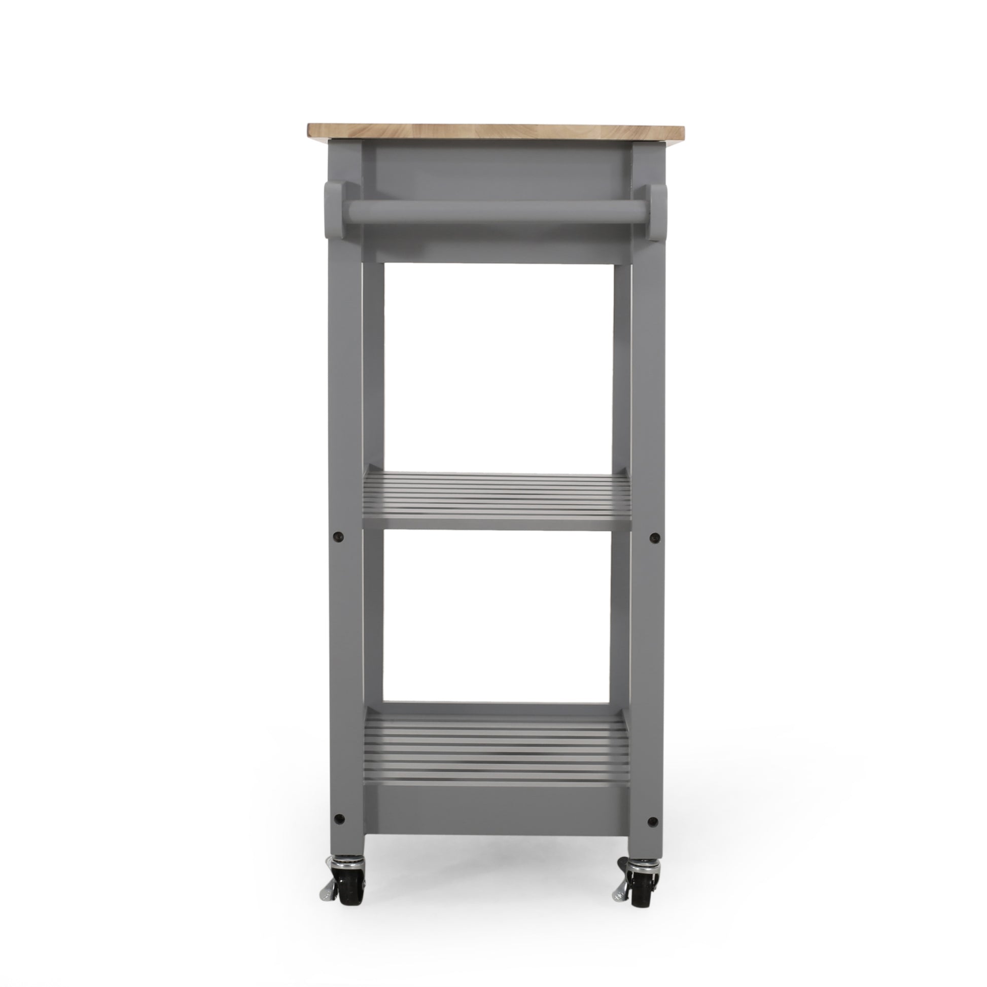 Kitchen Cart Grey Wood