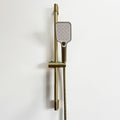 Handheld Shower With Slide Bar And Hose Brushed Gold Stainless Steel