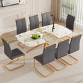 Large Modern Minimalist Rectangular Dining Table With 0.39 