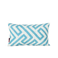 Realm Rectangular Pillow Teal Blue Fabric