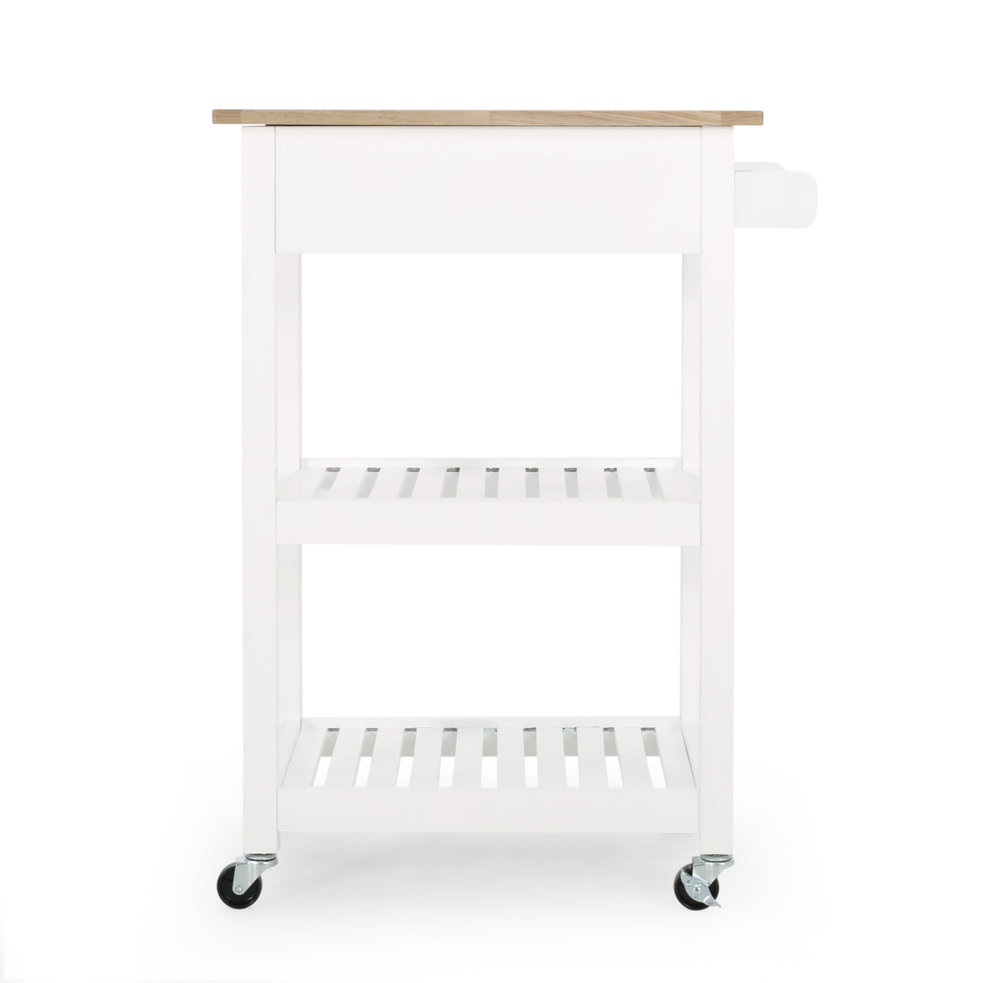 Kitchen Cart White Wood