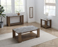 Libby 3 Piece Table Set Brown Brown Wood