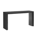 Modern Style Console Table Made Of Paulownia Solid Wood Veneer,Suitable For Foyer, Living Room, Or Entryway. Black Mdf