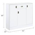 White High Gloss 3 Door Server With Drawer White Dining Room Drawers Included Mdf