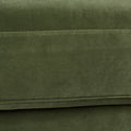 Alana Lawson Three Cushion Tightback Sofa, Olive Green Performance Velvet Green Foam Velvet 3 Seat