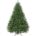 7Ft Pre Lit Artificial Holiday Christmas Tree For Home, Office,Party Decoration W 700 Warm White Lights, 2231 Branch Tips, Easy Assembly, Metal Hinges & Foldable Base Green Pvc