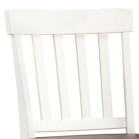 Joanna Counter Chair Set Of 2 Two Tone White Wood