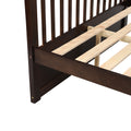 Twin Over Full Bunk Bed With Storage Drawers, Wooden Bunk Bed With Ladder And Safety Guard Rails Espresso Full Espresso Wood