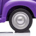 12V Kids Ride On Truck Car W Parents Control, Licensed Chevrolet 3100 Pickup,Electric Car For Kid,Vintage Modeling,3 Speeds,Led Lights,Bluetooth,Usb,High Power Up To 3.11 Mph,Age 3 Purple Polypropylene