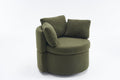 029 Teddy Fabric Swivel And Storage Chair With Back Cushion For Living Room,Green Green Primary Living Space Modern Foam Teddy