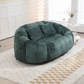 Coolmore Bean Bag Sofa Lazy Sofa Durable Comfort Lounger High Back Bean Bag Chair Couch For Adults And Kids, Indoor & Outdoor, Accent Floor Soft Lounge Chair Emerald Chenille Emerald Foam Chenille 2