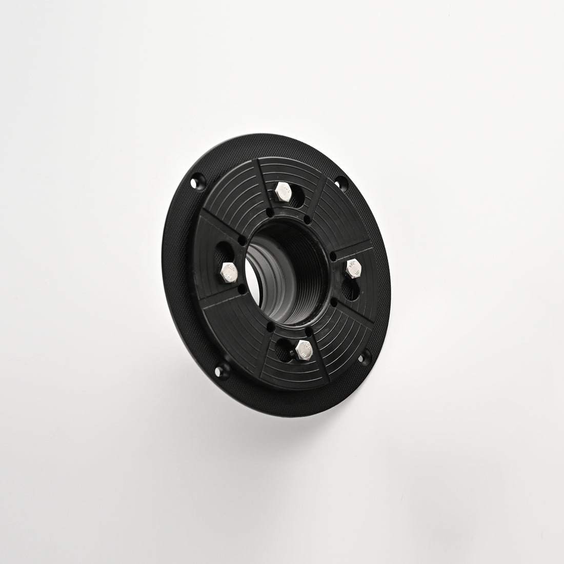 Shower Drain Base Flange, Without Rubber Joint, Suitable For Linear Shower Drain Installation, Shower Drain Accessories Matte Black Abs