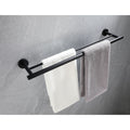 23.6'' Towel Bar Wall Mounted Matte Black Stainless Steel