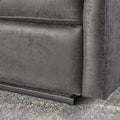 Recliner Chair Double Seats Slate Microfiber