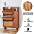 Modern Minimalist Storage Cabinet, Japanese Rattan Shoe Cabinet, Bed Top Cabinet, Small Home Furniture. Suitable For Corridors And Living Rooms. Gz Di 03 Wood Mdf