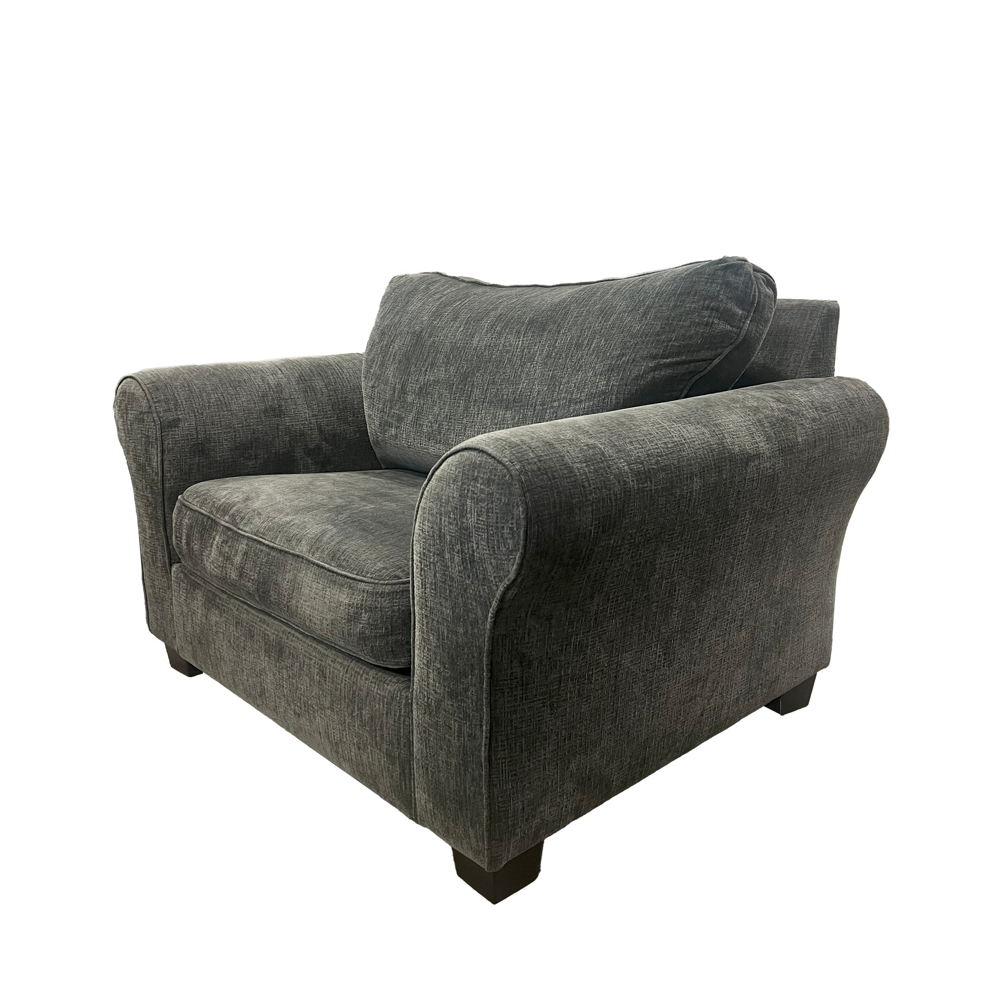 Romeo Grey Chair Grey Wood Polyester Blend