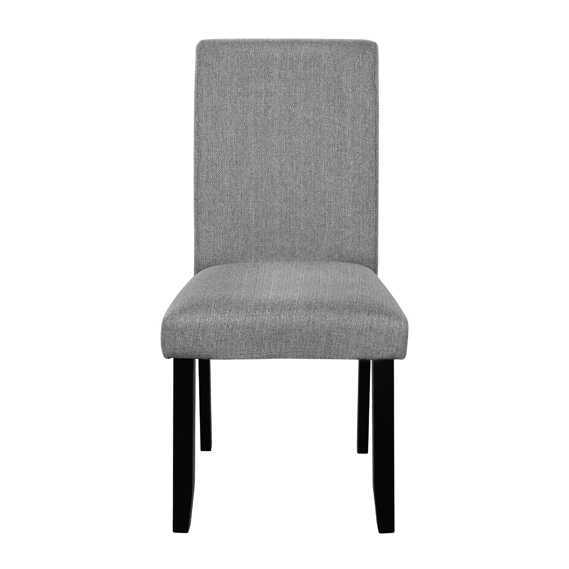 5 Piece Round Dining Table Set, 43 Inch Modern Dining Table And 4 Upholstered Chairs For Dining Room, Kitchen Room, Living Room, Easy Assembly Upholstered Chair Grey Black Dining Room American Design,Farmhouse,Mid Century Modern,Modern Round Round Fabric