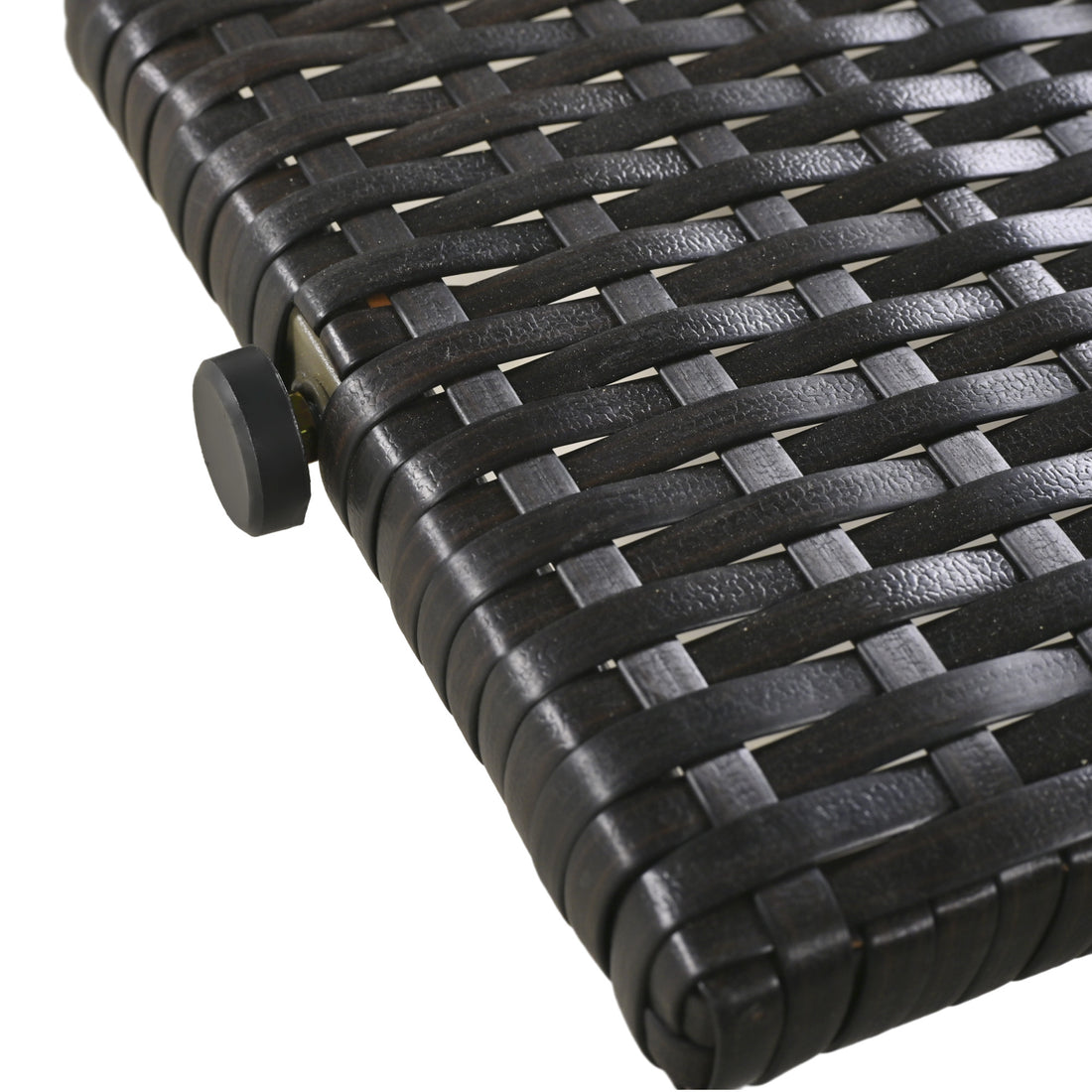 K&K 80'' Outdoor Wicker Chaise Lounge Chairs Set Of 2, Patio Rattan Reclining Chair Pull Out Side Table Adjustable Backrest Ergonomic Wave Design Pool Sunbathing Recliners, Dark Brown No Lounge Dark