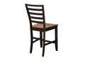 Timberline Brown Ladderback Barstools, Set Of 2 Brown Solid Wood