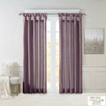 Twist Tab Lined Window Curtain Panel Only 1 Pc Panel Purple Polyester